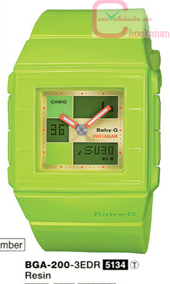 นาฬิกา Casio (คาสิโอ เบบี้จี)   BGA-200-3EDR (ประกันศูนย์เซ็นทรัล 1ปี)