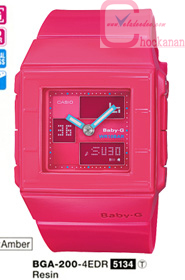 นาฬิกา Casio (คาสิโอ เบบี้จี)   BGA-200-4EDR (ประกันศูนย์เซ็นทรัล 1ปี) *(สินค้าหมดครับ)