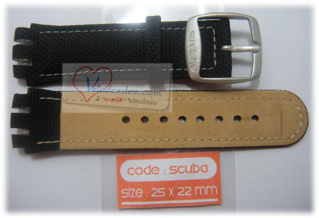 สายหนัง ยี่ห้อ swatch แท้ รหัส SCUBA ลายผ้าไนลอน  