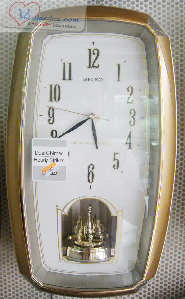 นาฬิกาแขวน SEIKO รุ่น qxh018gt มีเสียงบอกเวลาทุกชั่วโมง  