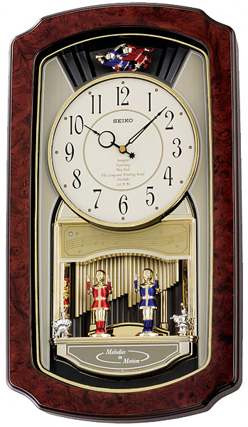 นาฬิกาแขวน SEIKO รุ่น QXM140B Music Box Clock (ตุ๊กตาเต้นระบำ) 
