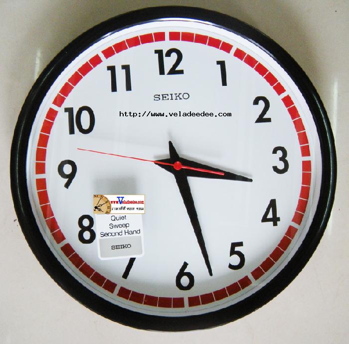 นาฬิกาแขวน SEIKO เครื่องเดินเรียบ (ขนาดเส้นผ่าศูนย์กลาง 12 นิ้ว)  รุ่น QXA476J  เครื่องเดินเรียบ  