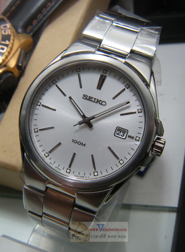 นาฬิกา seiko (ระบบควอทซ์) กระจกพิเศษเป็น Sapphire glass  รุ่น SGEE27P1 