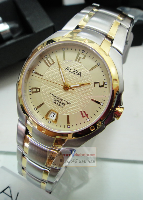 นาฬิกา ALBA Pair Watch AXHJ04X1 กระจกพิเศษเป็น Sapphire glass (พิเศษลด 25%)