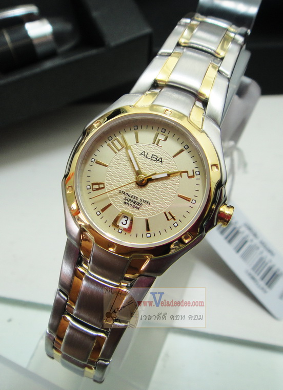 นาฬิกา ALBA Pair Watch AXT598X1 กระจกพิเศษเป็น Sapphire glass (พิเศษลด 25%)