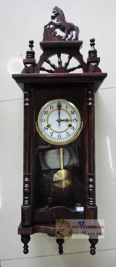 นาฬิกาแขวน ไขลาน ยี่ห้อ POLARIS หัวม้า 20148 (มีสองหน้า หน้าโรมันและหน้าอราบิค ให้เลือกครับ ตีปลุกทุกครึ่งชั่วโมงและชัวโมง )  