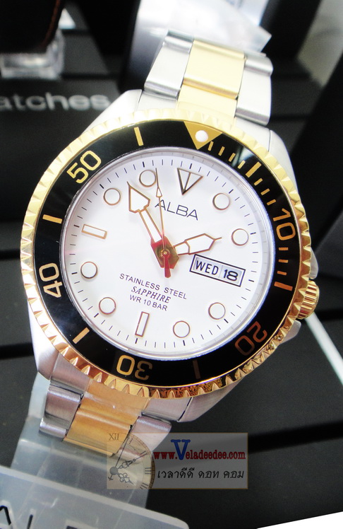 นาฬิกา ALBA  SUBMARINER  AXND32X  กระจกพิเศษเป็น Sapphire glass (พิเศษลด 25%)