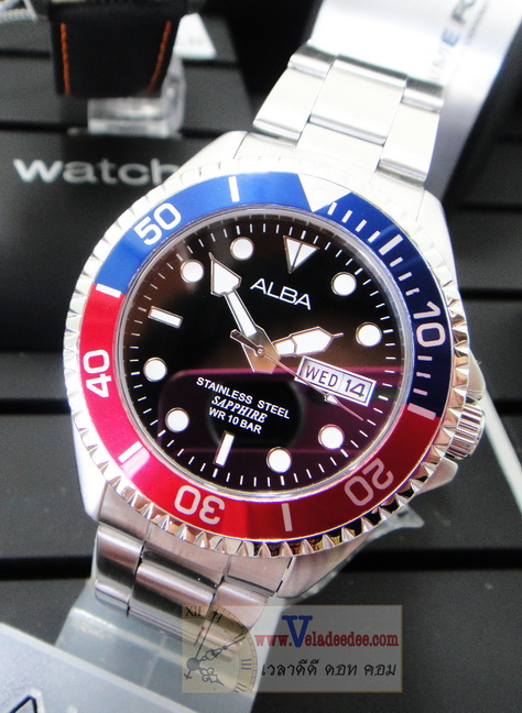นาฬิกา ALBA SUBMARINER AXND37X กระจกพิเศษเป็น Sapphire glass (พิเศษลด 25%)*(สินค้าหมดครับ)