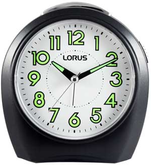 นาฬิกาปลุก LORUS BY SEIKO รุ่น LHK007K  (เครื่องเดินเรียบ เงียบไม่มีเสียงรบกวน) *