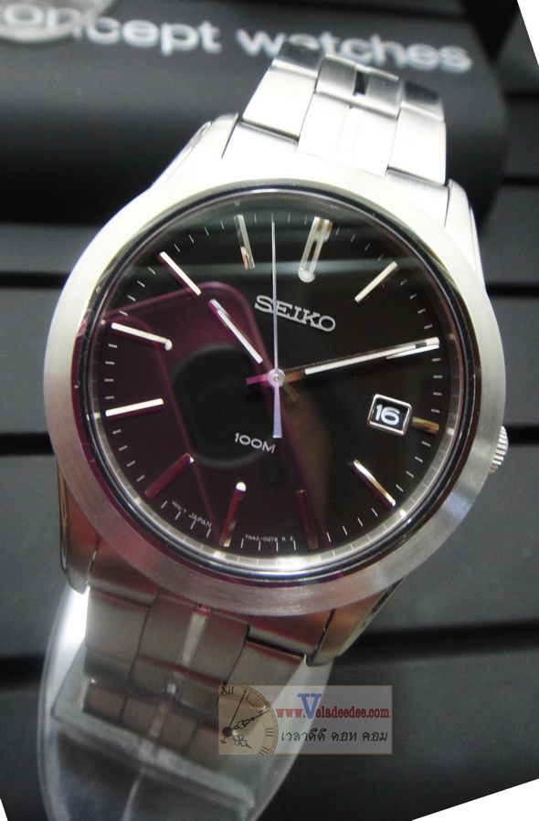 นาฬิกา seiko (ระบบควอทซ์)  กระจกพิเศษเป็น Sapphire glass  รุ่น SGEE43P1  