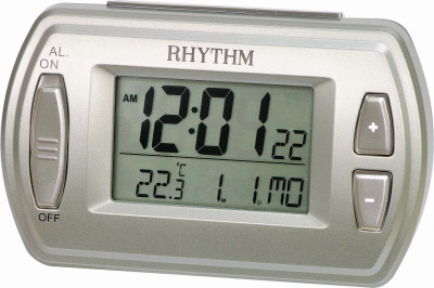 นาฬิกาดิจิตอล RHYTHM รุ่น LCT059-NR18 ตัวเลขใหญ่มาก มีระบบปลุก ซ้ำ ทุกๆ 5 นาที snooze (สินค้าหมดครับ)