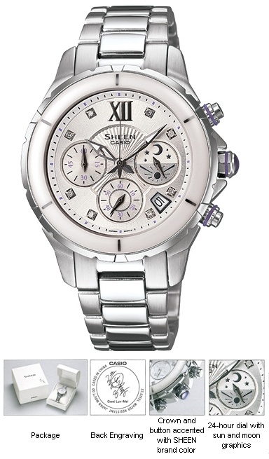 นาฬิกาข้อมือ CASIO SHEEN (คาสิโอ ชีน) SHE-5513D-7ADF Limited edition Sapphire glass (ประกันศูนย์เซ็นทรัล1ปี)  