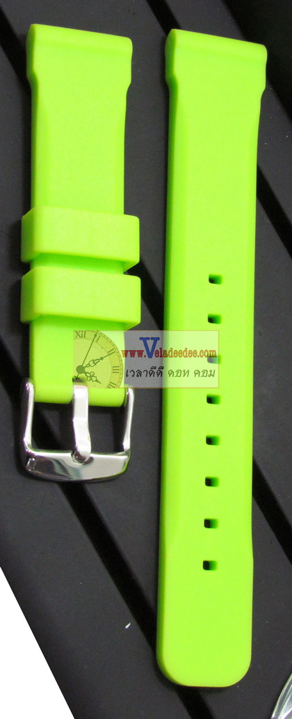 สายนาฬิกา,สายซิลิโคน (SILICONE) รุ่น CSW-24003 สีเขียว
