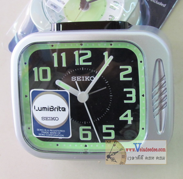 นาฬิกาปลุก SEIKO รุ่น QXK011 (เครื่องเดินเงียบไม่มีเสียงรบกวน) * 