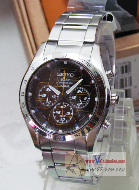 นาฬิกาข้อมือ SEIKO (นาฬิกา ไซโก้) Criteria SOLAR Chronograph    (ระบบพลังงานแสงอาทิตย์) รุ่น  SSC061P1 