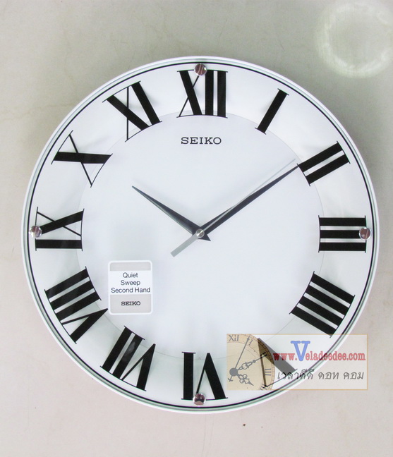 นาฬิกาแขวน SEIKO รุ่น QXA445AN แนวโมเดิล (เครื่องเดินเรียบ) *(สินค้าหมดครับ)