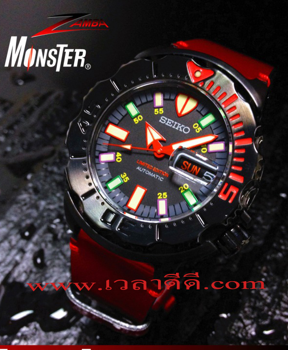 นาฬิกาข้อมือ Seiko (ไซโก้)   ZAMBA Monster  - Limited Edition [ไซโก  แซมบา มอนสเตอร์  ลิมิเต็ด เอ็ดดิชั่น]  2012   (สินค้าหมดครับ)