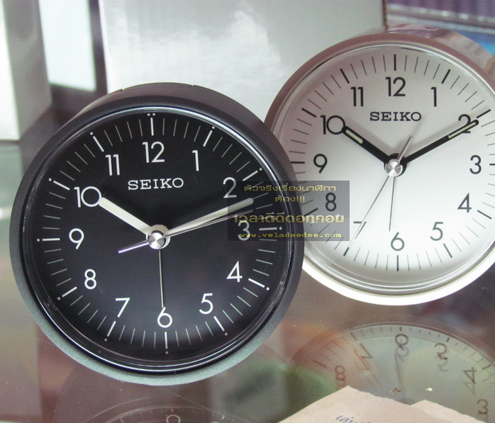  นาฬิกาปลุก SEIKO รุ่น QHE014 (เครื่องเดินเงียบไม่มีเสียงรบกวน) * 