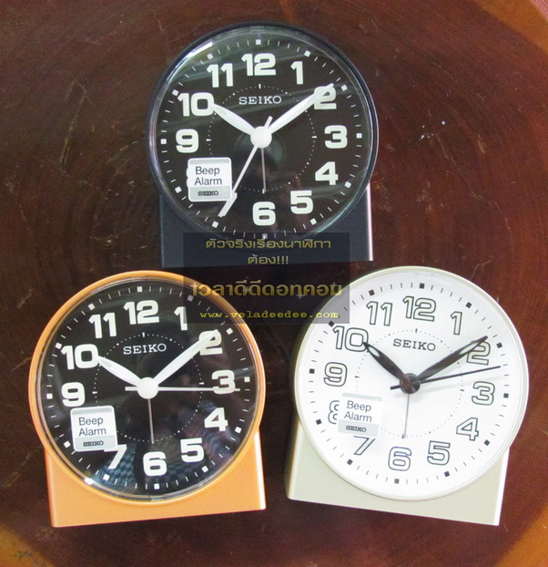  นาฬิกาปลุก SEIKO รุ่น QHE084 (เครื่องเดินเงียบไม่มีเสียงรบกวน) * 
