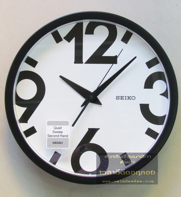 นาฬิกาแขวน SEIKO เครื่องเดินเรียบ (ขนาดเส้นผ่าศูนย์กลาง 12 นิ้ว) รุ่น QXA476ANT (สินค้าหมดครับ)
