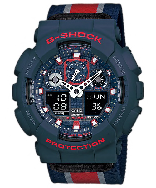 นาฬิกา CASIO (ประกันศูนย์เซ็นทรัล1ปี)  G-SHOCK Limited Edition (คาสิโอ จี ช็อค) GA-100MC-2ADR 