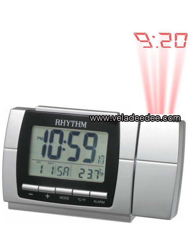 นาฬิกา Digital Clocks RHYTHM ปลุกดิจิตอล projector รุ่น LCT067NR19  *  