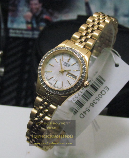 นาฬิกาข้อมือ CITIZEN (นาฬิกา ซิตี้เซ้น) lady (ระบบควอทซ์) รุ่น EQ0536-54D * ครับ* 