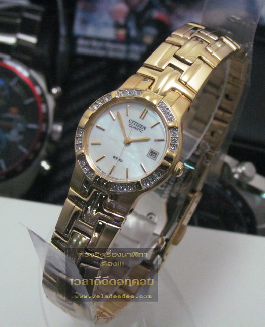 นาฬิกาข้อมือ CITIZEN (นาฬิกา ซิตี้เซ้น) lady (ระบบควอทซ์) รุ่น EU2672-51D * ครับ* 