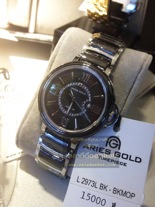 นาฬิกา aries gold SWISS (Sapphire) รุ่น L2973LBK-BKMOP (พิเศษลด 50%)