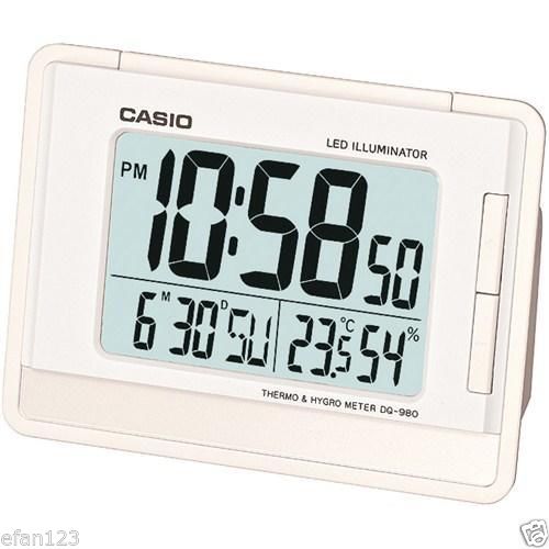 นาฬิกาดิจิตอล Casio Table Clocks รุ่น  DQ-980-7DF (สีขาว)