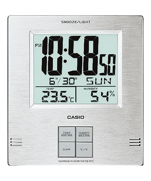 นาฬิกาปลุกดิจิตอล นาฬิกาจับเวลาถอยหลัง Casio Table Clocks รุ่น DQ-950-8DF (สีดำ)