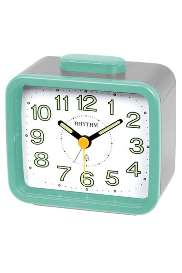 Rhythm japan นาฬิกาปลุก Table Clocks รุ่น CRA637WR05 - (GREEN)