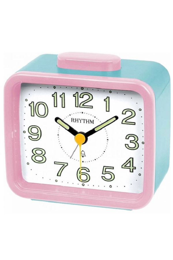 Rhythm japan นาฬิกาปลุก Table Clocks รุ่น CRA637WR13 - (PINK)