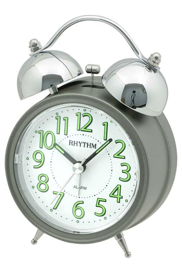Rhythm japan นาฬิกาปลุก Table Clocks รุ่น CRA843NR08 - (GRAY)