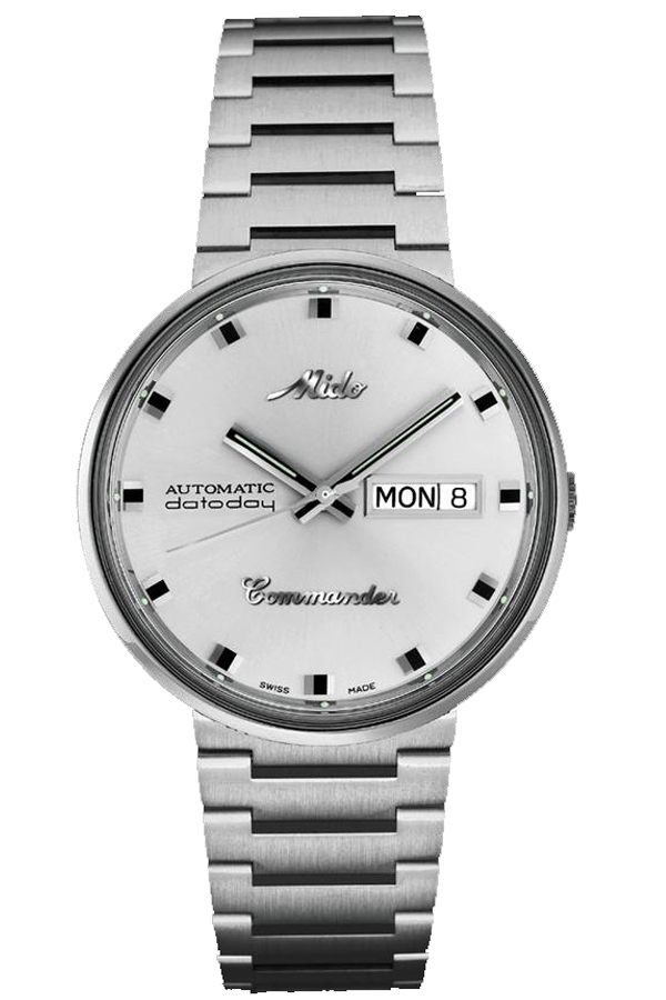 MIDO Commander King Size Datoday Automatic Men?s Watch นาฬิกาข้อมือชาย รุ่น M8429.4.21.2 (สีเงิน)