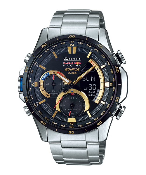 Casio Edifice Limited Edition Red Bull Racing นาฬิกาผู้ชาย สายสแตนเลส รุ่น ERA-300RB-1ADR - Black