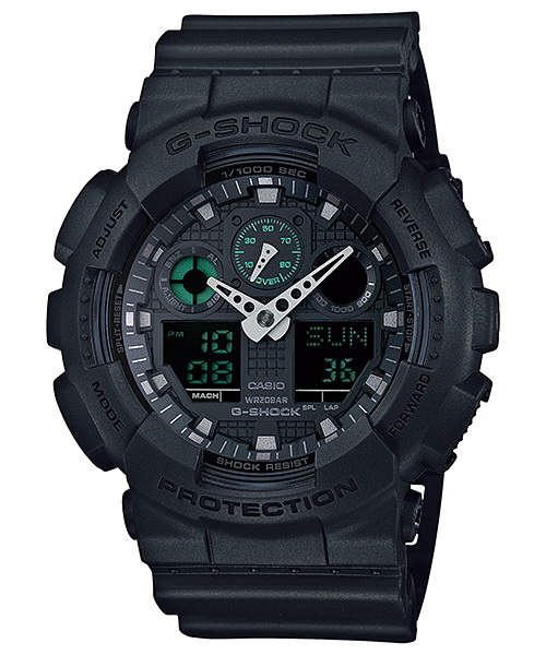 Casio G-Shock นาฬิกาข้อมือผู้ชาย สายเรซิ่น รุ่น GA-100MB-1ADR  