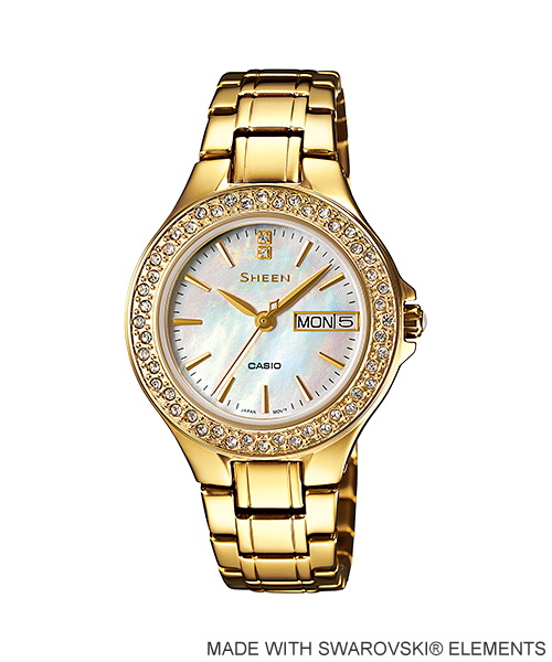 นาฬิกาข้อมือ CASIO SHEEN (คาสิโอ ชีน) (ประกันศูนย์เซ็นทรัล1ปี) รุ่น SHE-4800G-7A