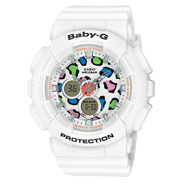 Casio Baby-G นาฬิกาข้อมือผู้หญิง สีขาว สายเรซิ่น รุ่น BA-120LP-7A1DR