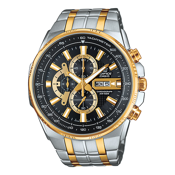 Casio Edifice นาฬิกาข้อมือผู้ชาย สายสแตนเลส รุ่น EFR-549SG-1AVUDF - สีเงิน/ทอง