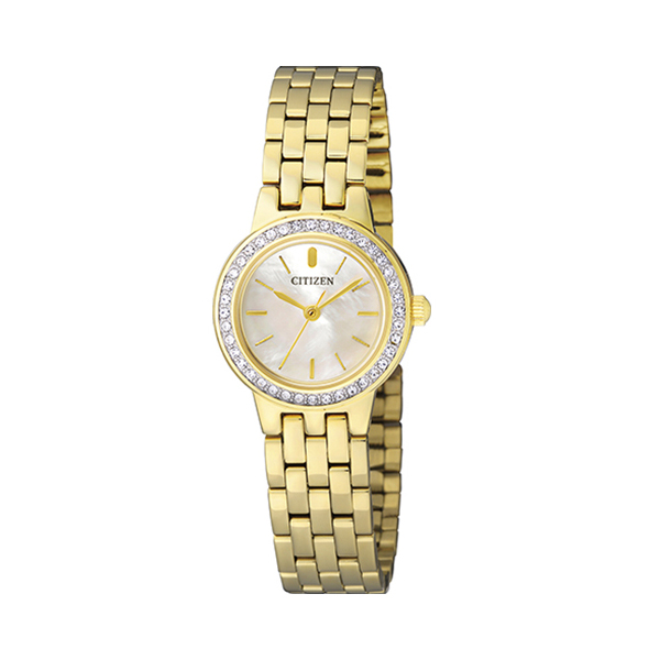 Citizen Quartz Ladies Watch นาฬิกาข้อมือ รุ่น EJ6102-56D - สีทอง