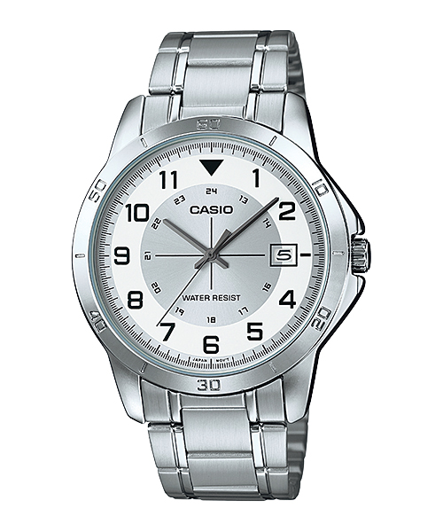 Casio นาฬิกาข้อมือชาย สายสแตนเลส รุ่น MTP-V008D-7B - Silver