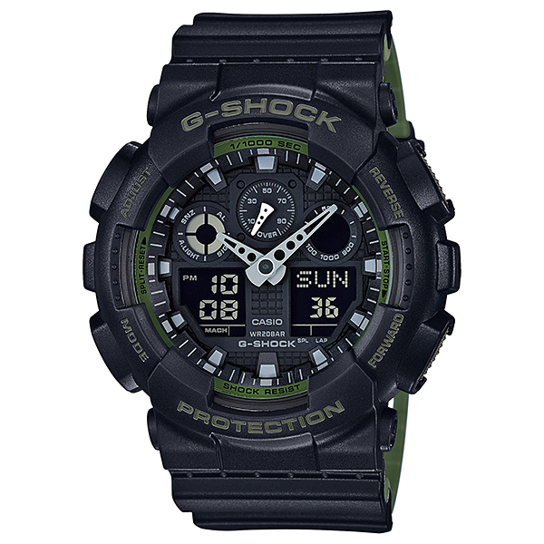 CASIO G-SHOCK นาฬิกาข้อมือผู้ชาย สายเรซิ่น รุ่น Limited Edition  GA-100L-1A
