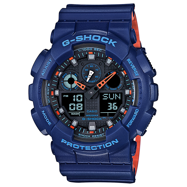 CASIO G-SHOCK นาฬิกาข้อมือผู้ชาย สายเรซิ่น รุ่น Limited Edition  GA-100L-2A