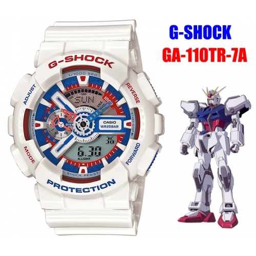 Casio G-Shock นาฬิกาข้อมือผู้ชาย สีขาว สายเรซิ่น รุ่น Limited Edition รุ่น GA-110TR-7ADR