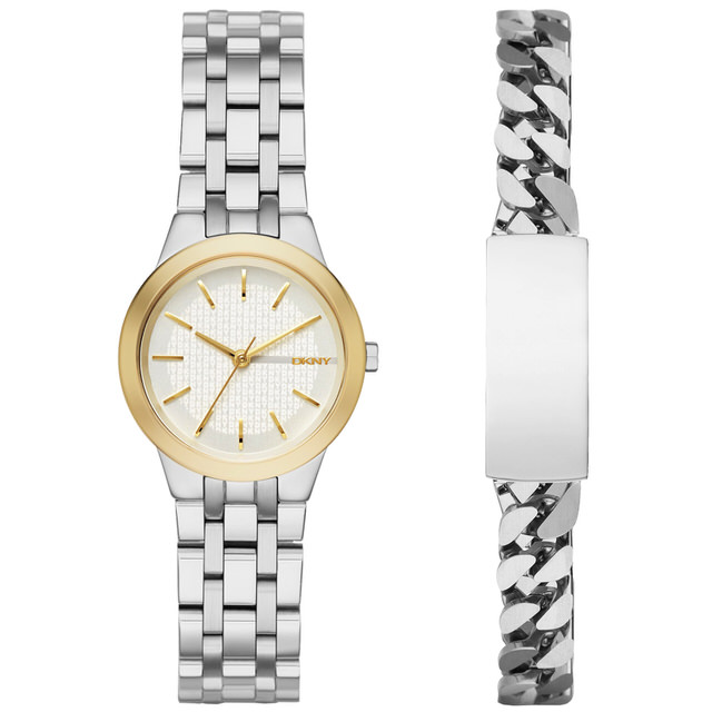 DKNY Park Slope Grey Etched Dial Ladies Watch นาฬิกาข้อมือ รุ่น NY2469 - สินค้ารับประกันศูนย์ DKNY (ประเทศไทย) จำกัด 2 ปี