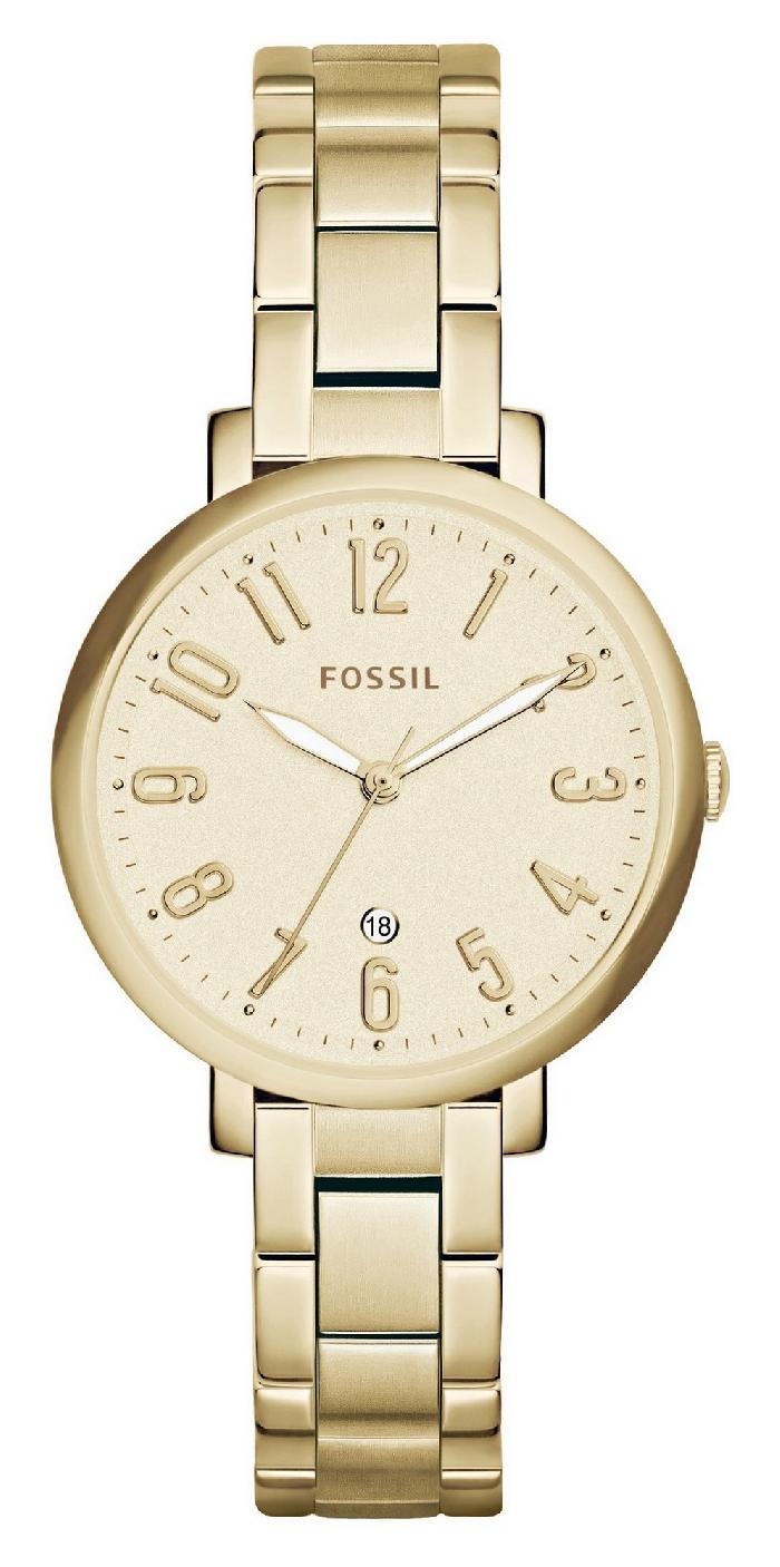  Fossil Jacqueline Gold Tone Dial Ladies Casual Watch นาฬิกาข้อมือ รุ่น ES3971