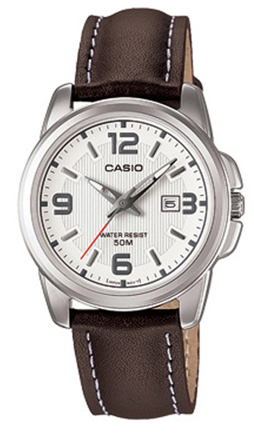 นาฬิกา ข้อมือ Casio  (คาสิโอ)  นาฬิกาข้อมือ สายหนัง รุ่น LTP-1314L-7AVDF - สีขาว