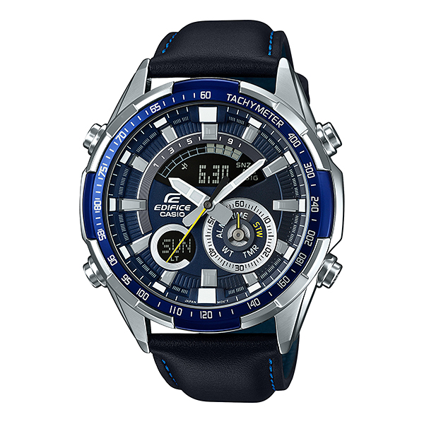 Casio Edifice  นาฬิกาข้อมือสุภาพบุรุษ 2 ระบบ สายหนัง รุ่น ERA-600L-2AVUDF  (ประกันศูนย์เซ็นทรัล1ปี)  