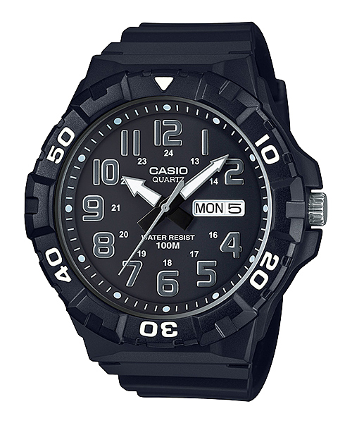  Casio Standard นาฬิกาข้อมือผู้ชาย สายเรซิ่น รุ่น MRW-210H-1AV  
